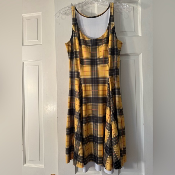 BlackMilk Tartan Grunge Evil Skater Dress - Picture 2 of 10